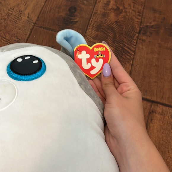 Slush - 12” - Squishmellow - Dog - Grey - Picture 2 of 2